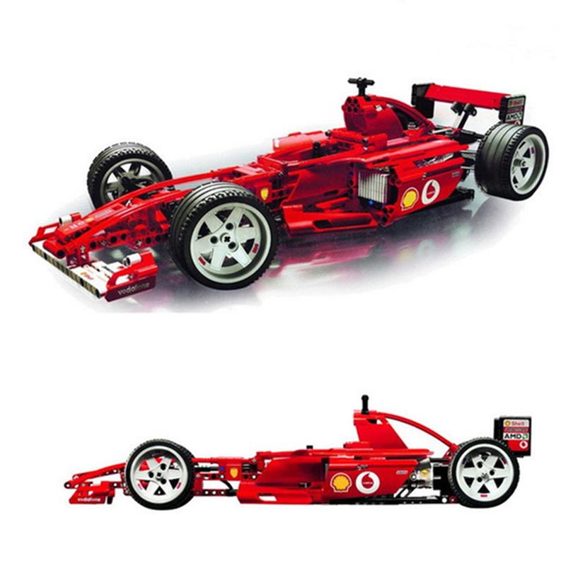 1242Pcs Formula Racing Car 1 8 Model 3335 Building Blocks Brick Sets Educational DIY Toys For - DECOOL