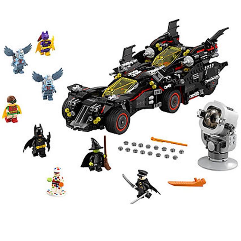 DC Super Hero The Ultimate Batmobile with light brick THE BATMAN MOVIE LegoSIM70917 Block set kids - DECOOL