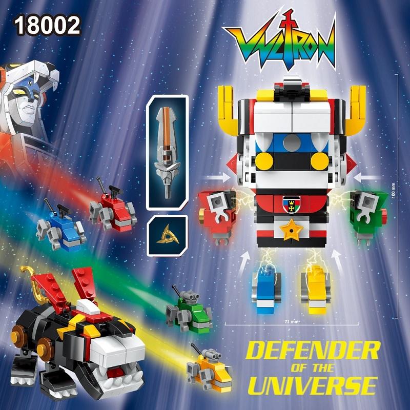 DECOOL 18002 Ideas Series Voltron Superheroes action figures Toys Brickheadz military Building Blocks toys Compatible With 1 - DECOOL