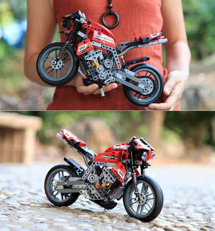 eksplicit boble flåde DECOOL 3353 Motorbike Motorcycle Technic Compatible LEGO 8051 | DECOOL
