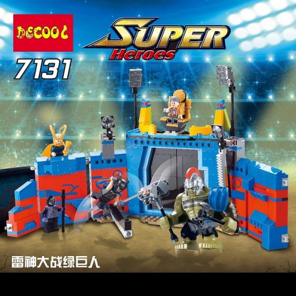 Decool 498Pcs Marvel thanos VS Hulk Ragnarok Action Figure Gift Toys Avengers Fit for Lego 76088 1 - DECOOL