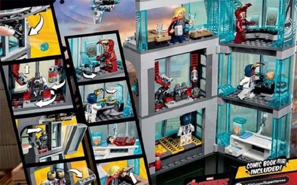 Decool 511pcs Marvel Superheroes Iron Man Base Attack Avengers Tower buster Building Blocks Bricks Toys for 2 - DECOOL