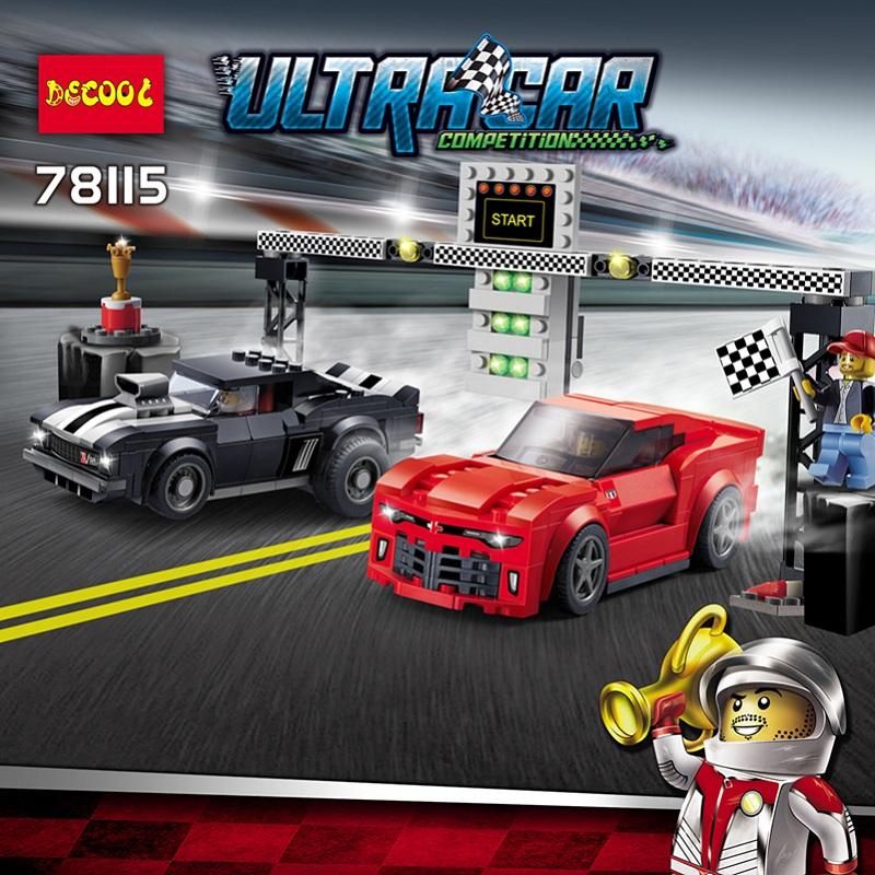 Decool 78115 454pcs Speed Champions building bricks Toys for children Compatible 75874 Game Model - DECOOL