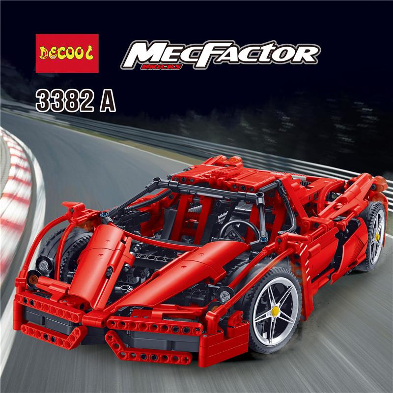 IN STOCK DECOOL 3382 1367Pcs technic formula speed Champions racer car sets model building blocks city - DECOOL