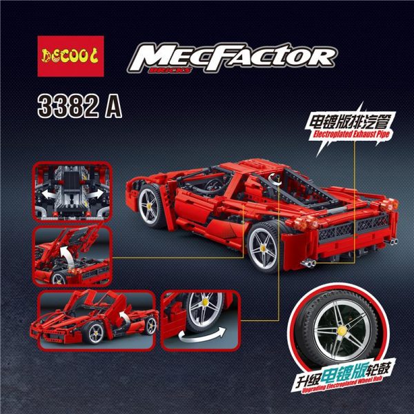 IN STOCK DECOOL 3382 1367Pcs technic formula speed Champions racer car sets model building blocks city 1 - DECOOL