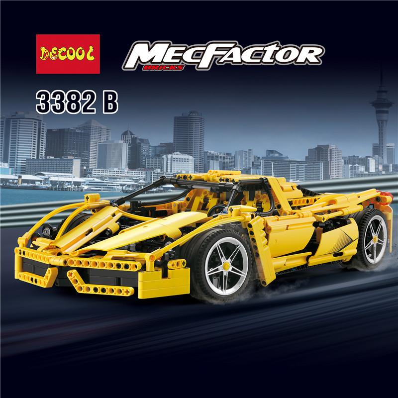 IN STOCK DECOOL 3382 1367Pcs technic formula speed Champions racer car sets model building blocks city 2 - DECOOL