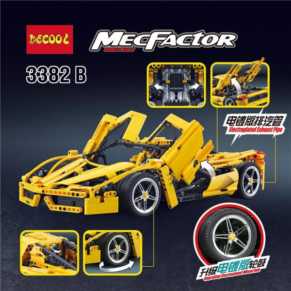 IN STOCK DECOOL 3382 1367Pcs technic formula speed Champions racer car sets model building blocks city 3 - DECOOL