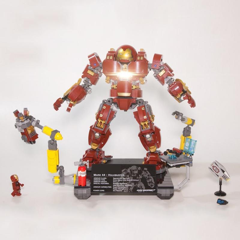 Marvel Avenger Super Heros Iron Man Hulkbuster Ultron Edition Mech Building Blocks Model Toys Compatible 76105 - DECOOL