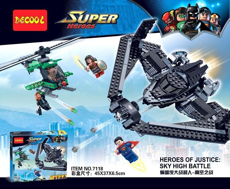 Lego 76046 Super Heroes Batman v Superman Heroes of Justice, Sky High Battle