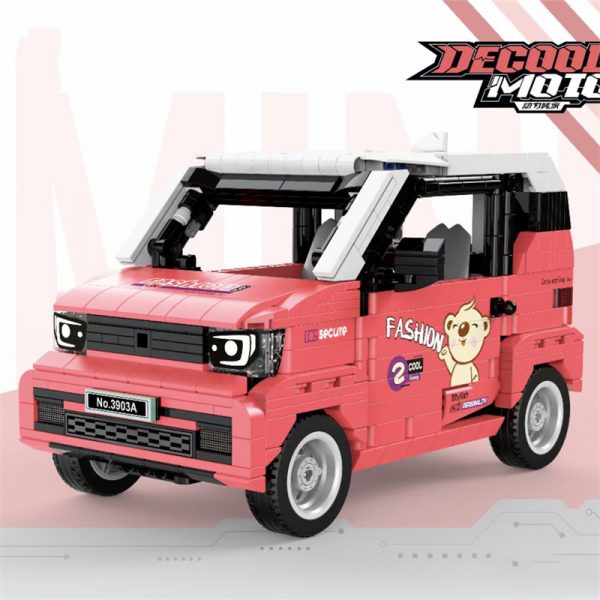 DECOOL 3903A Red Mini Remote Control Car Model Technician