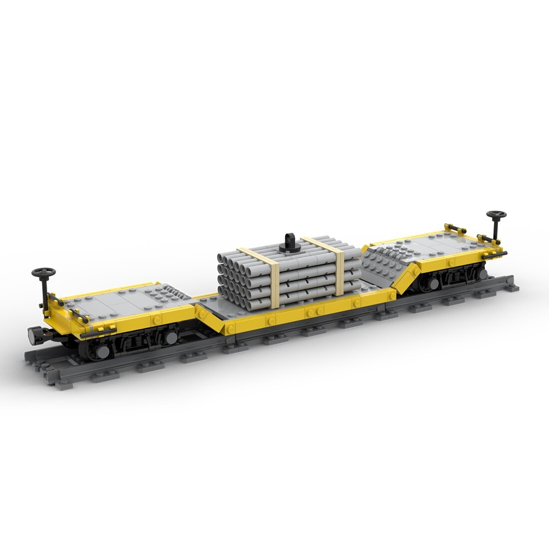 moc 46691 center drop train car model bu main 2 - DECOOL