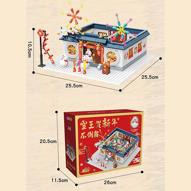 JAKI XWZB 22026 Creator Chinese Traditional Festivals Seasonal New Years Eve 1 - DECOOL