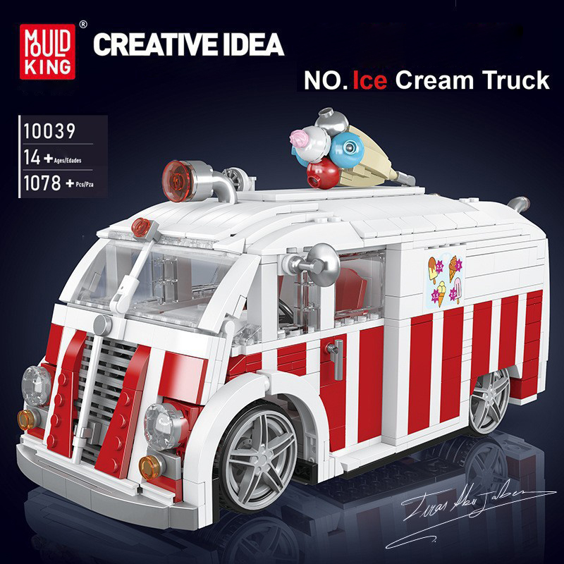 Mould King 10039 Ice Cream Truck 4 - DECOOL