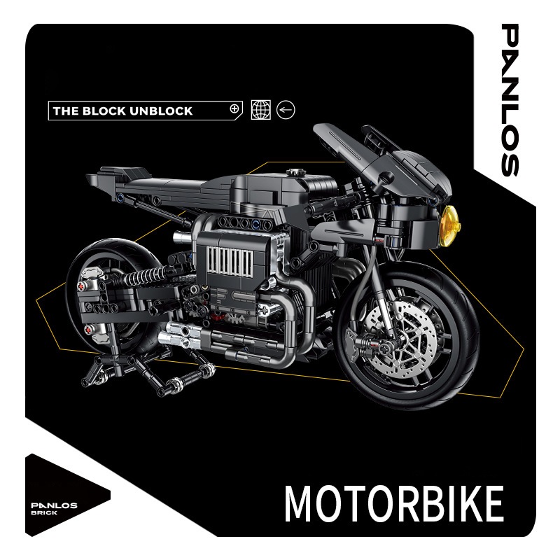 Panlos 672009 Black Bat Motorbike 5 - DECOOL