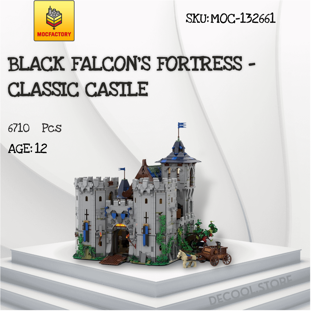 Black Falcon's Fortress - Classic Castle MOC Factory 132661 Official ...