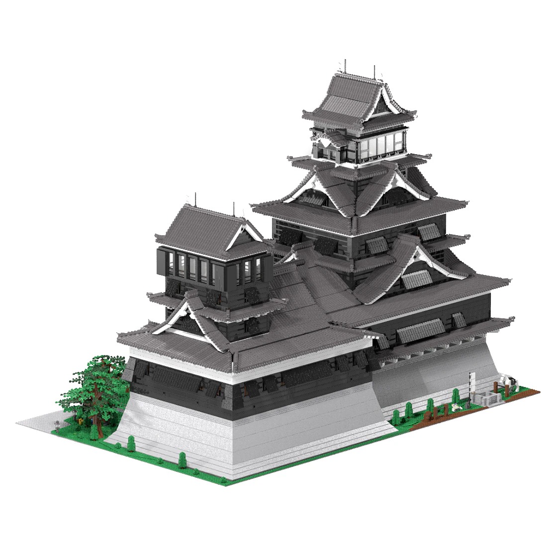 kumamoto castle model street view moc bu main 1 - DECOOL