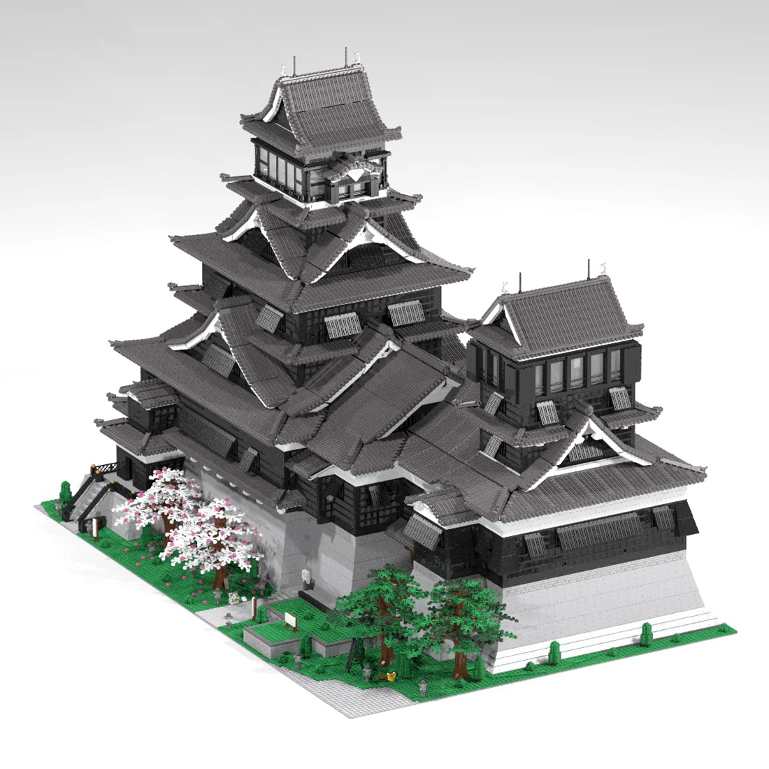 kumamoto castle model street view moc bu main 3 - DECOOL
