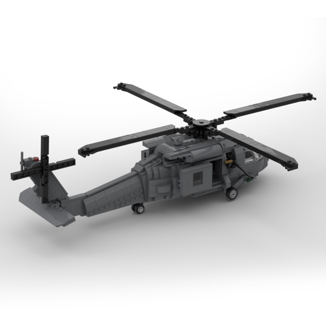 moc 127128 military helicopter diy build main 2 - DECOOL