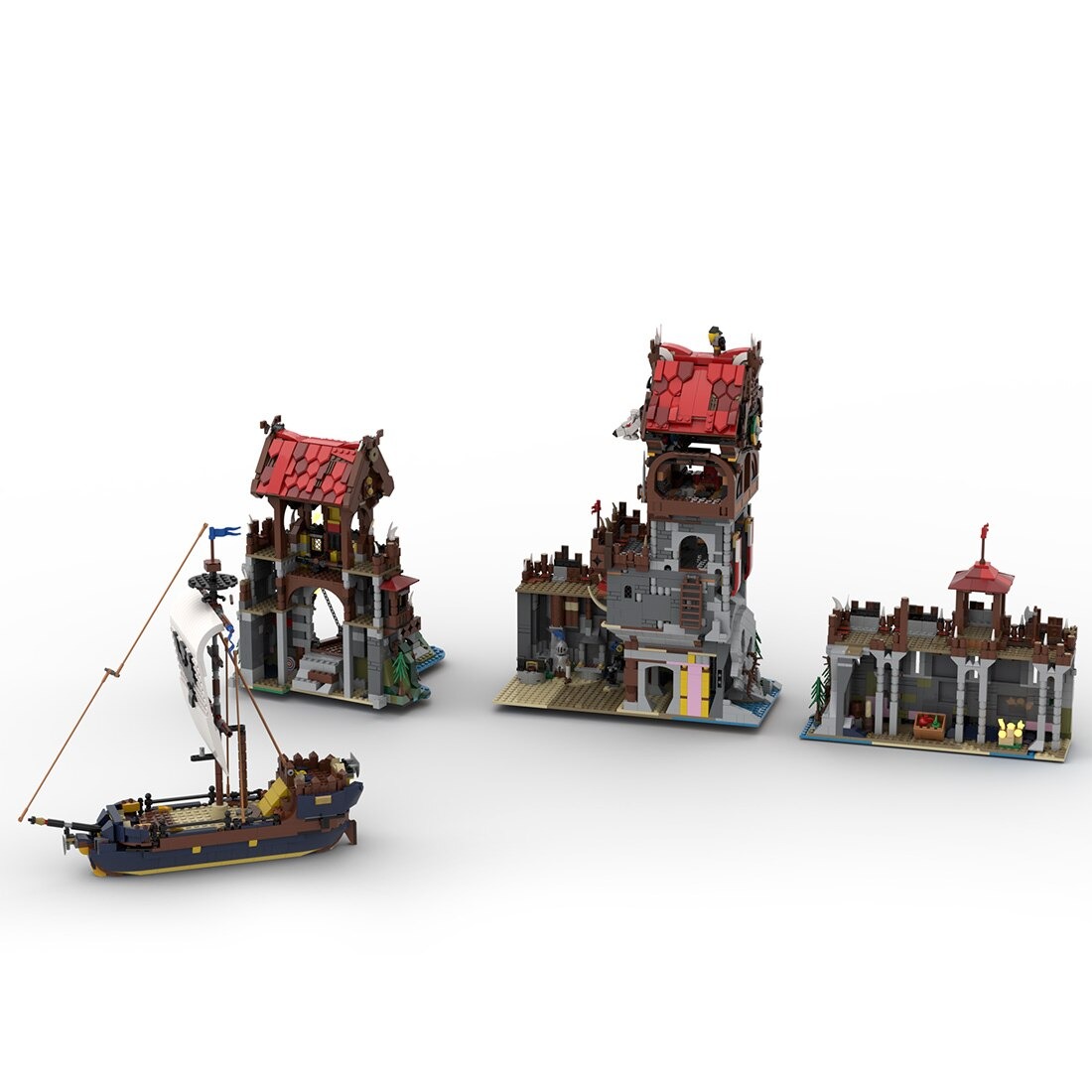 moc 136695 wolfpack tower medieval shi main 5 - DECOOL