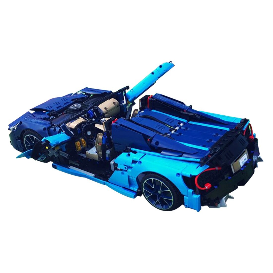 moc 16029 blue sports car model sci fi t main 0 - DECOOL