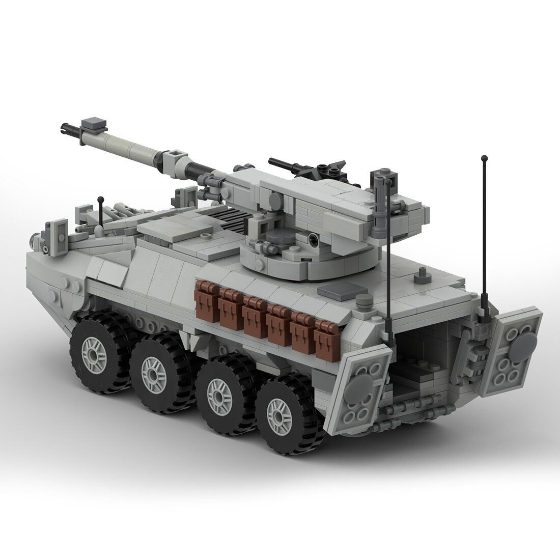 moc 60244 m 1128 stryker mgs military the main 1 - DECOOL