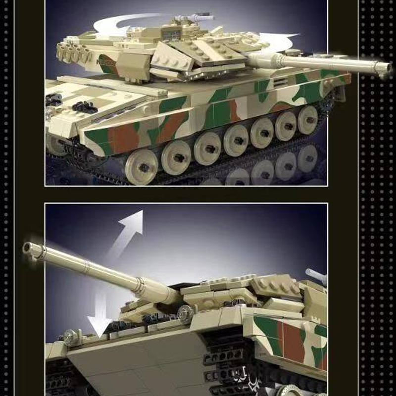 Mould King 20020 Leopard 2 Tank 2 - DECOOL