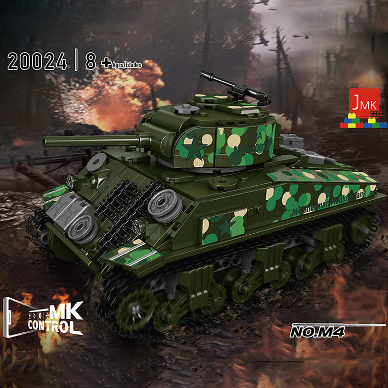 Mould King 20024 Sherman Tank 5 - DECOOL