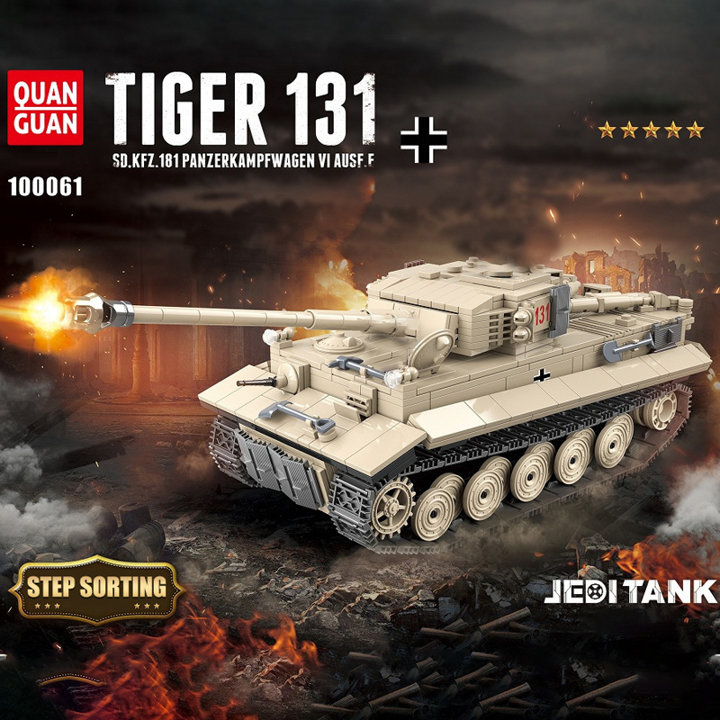 QUANGUAN 100061 Tiger 131 Tank 3 - DECOOL
