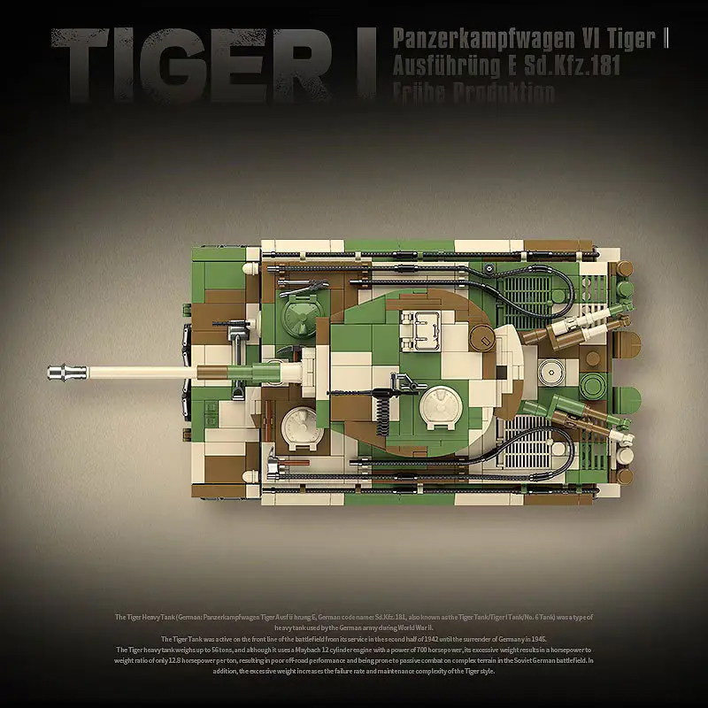QUANGUAN 100244 Tiger I Tank 3 - DECOOL