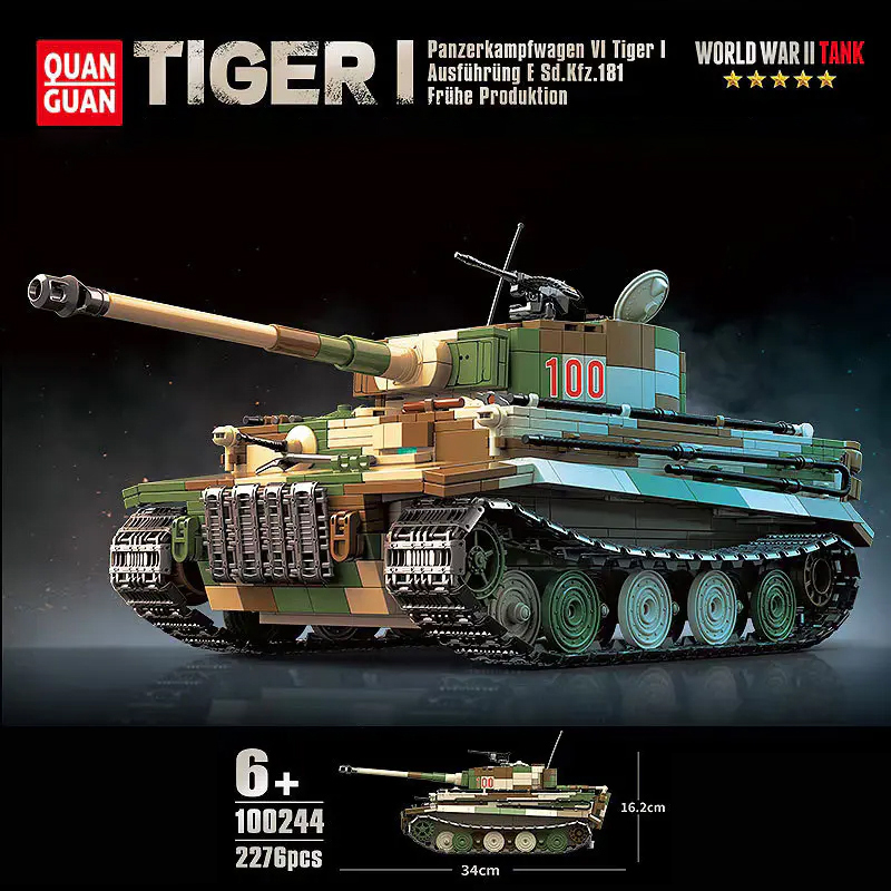 QUANGUAN 100244 Tiger I Tank 5 - DECOOL