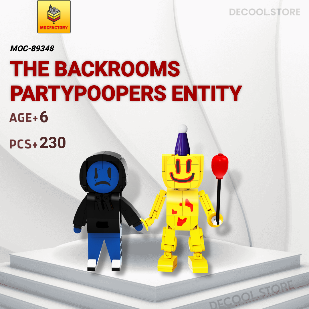 The Backrooms Partypoopers Entity MOCBRICKLAND 89348 Movies and Games with  230 Pieces - MOC Brick Land