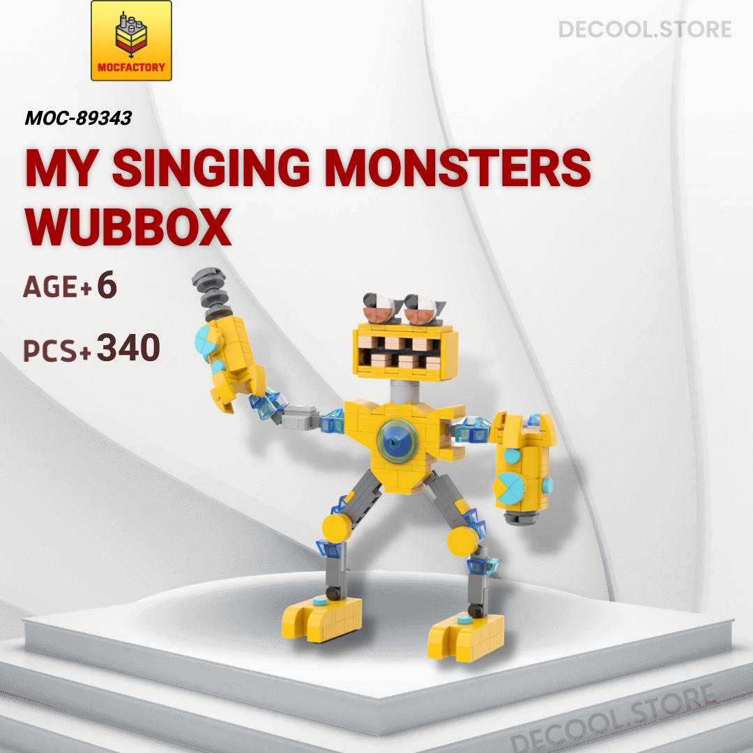 MOC Factory 89343 My Singing Monsters Wubbox with 340 Pieces