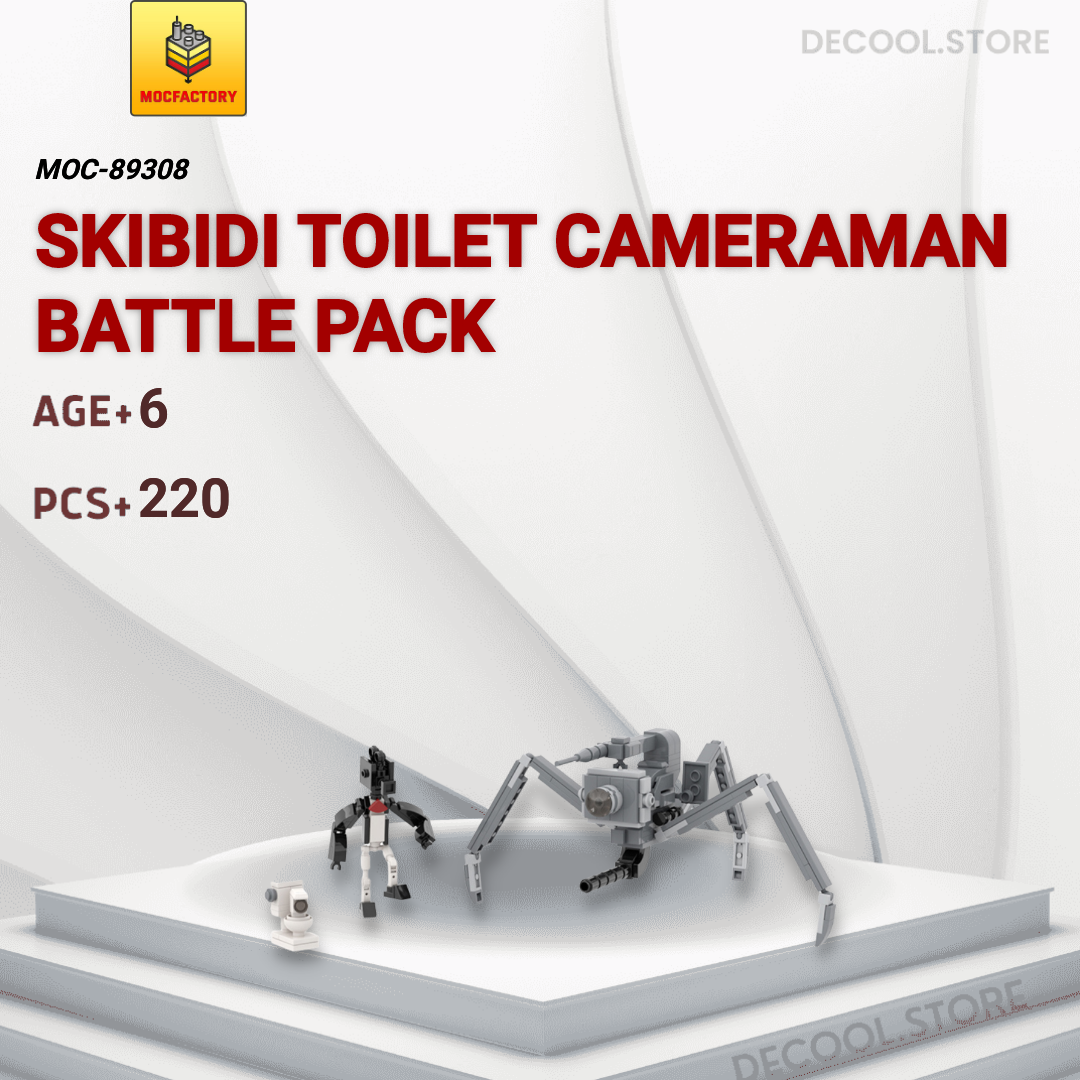MOC Factory Movies and Games 89309 Skibidi Toilet Blaster Tank