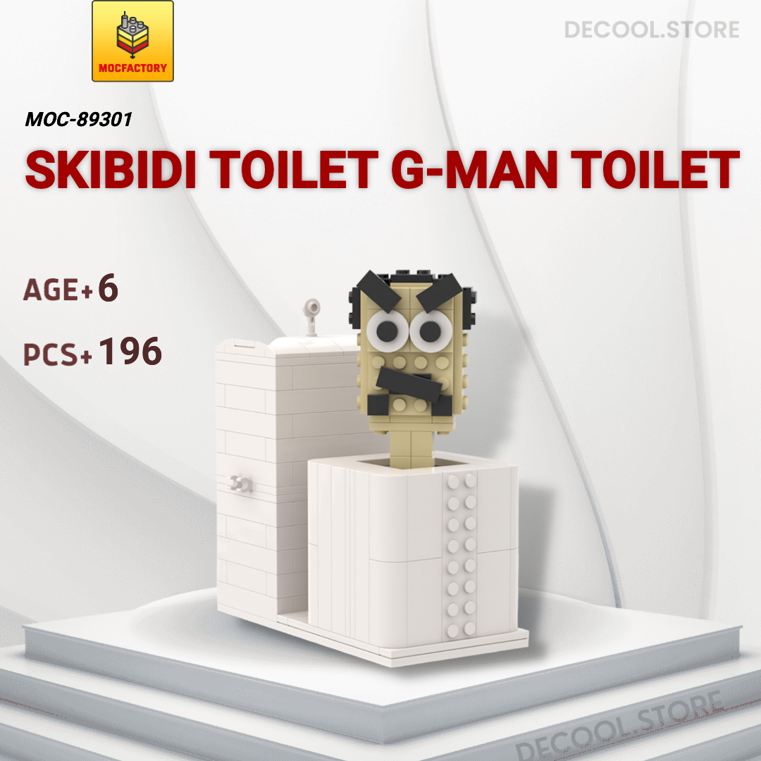 Skibidi Toilets LEGO Minifigures Building All G-Man Toilet 