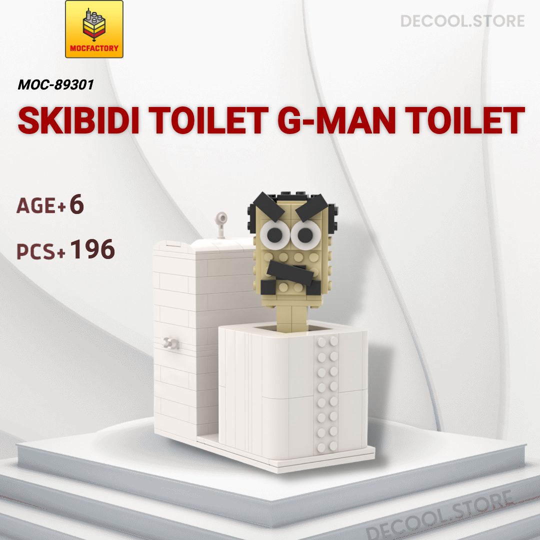 MOC Factory 89301 Skibidi Toilet G-Man Toilet Movies and Games