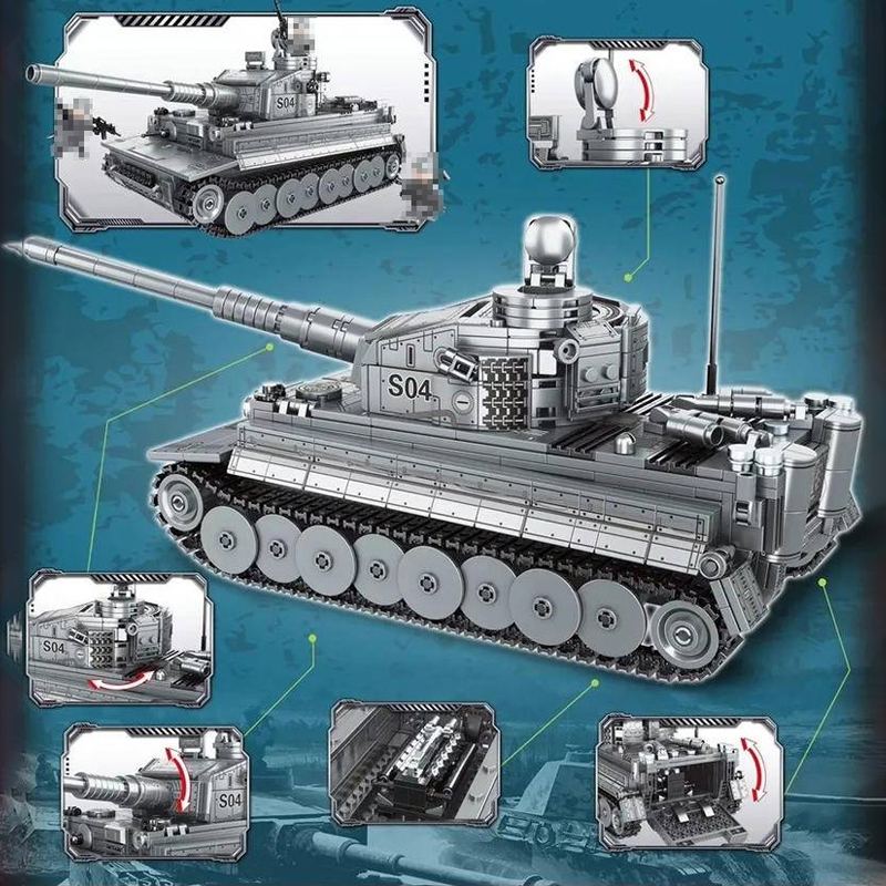 LWCK 90023 Flourishing Age Strengthen The Army Panzerkampfwagen Tiger Ausfuhrung E 3 - DECOOL
