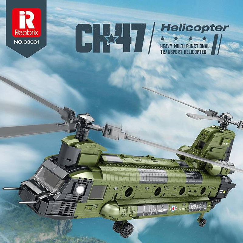 Reobrix 33031 CH 47 Heavy Multi Functional Transport Helicopter 1 - DECOOL