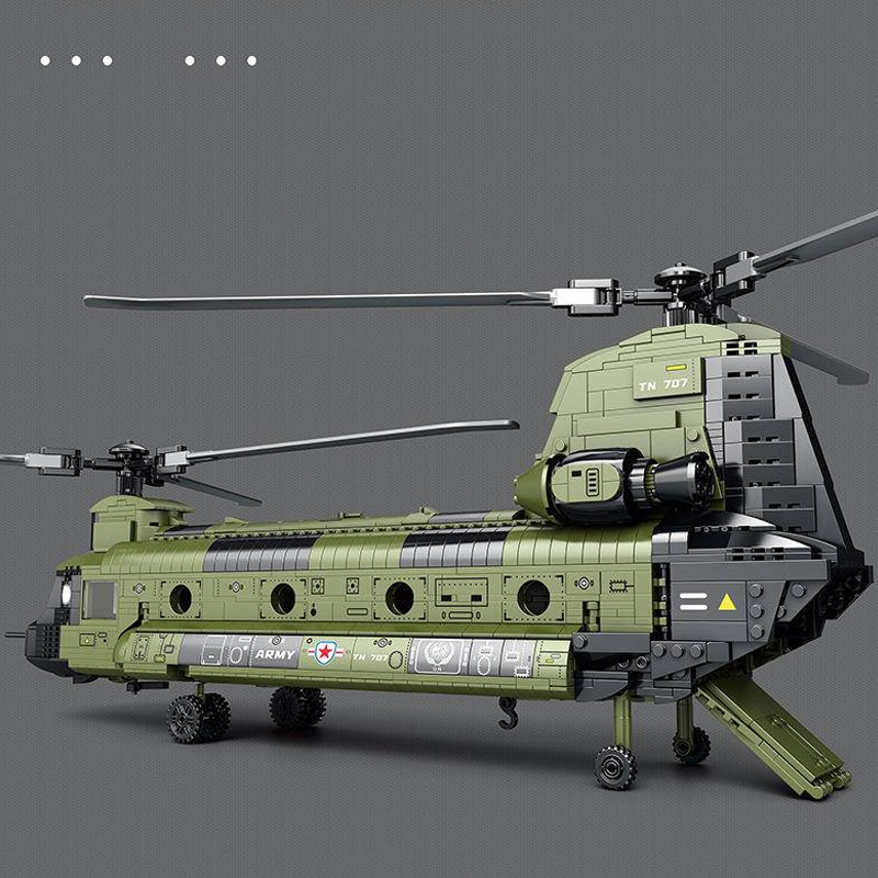 Reobrix 33031 CH 47 Heavy Multi Functional Transport Helicopter 4 - DECOOL