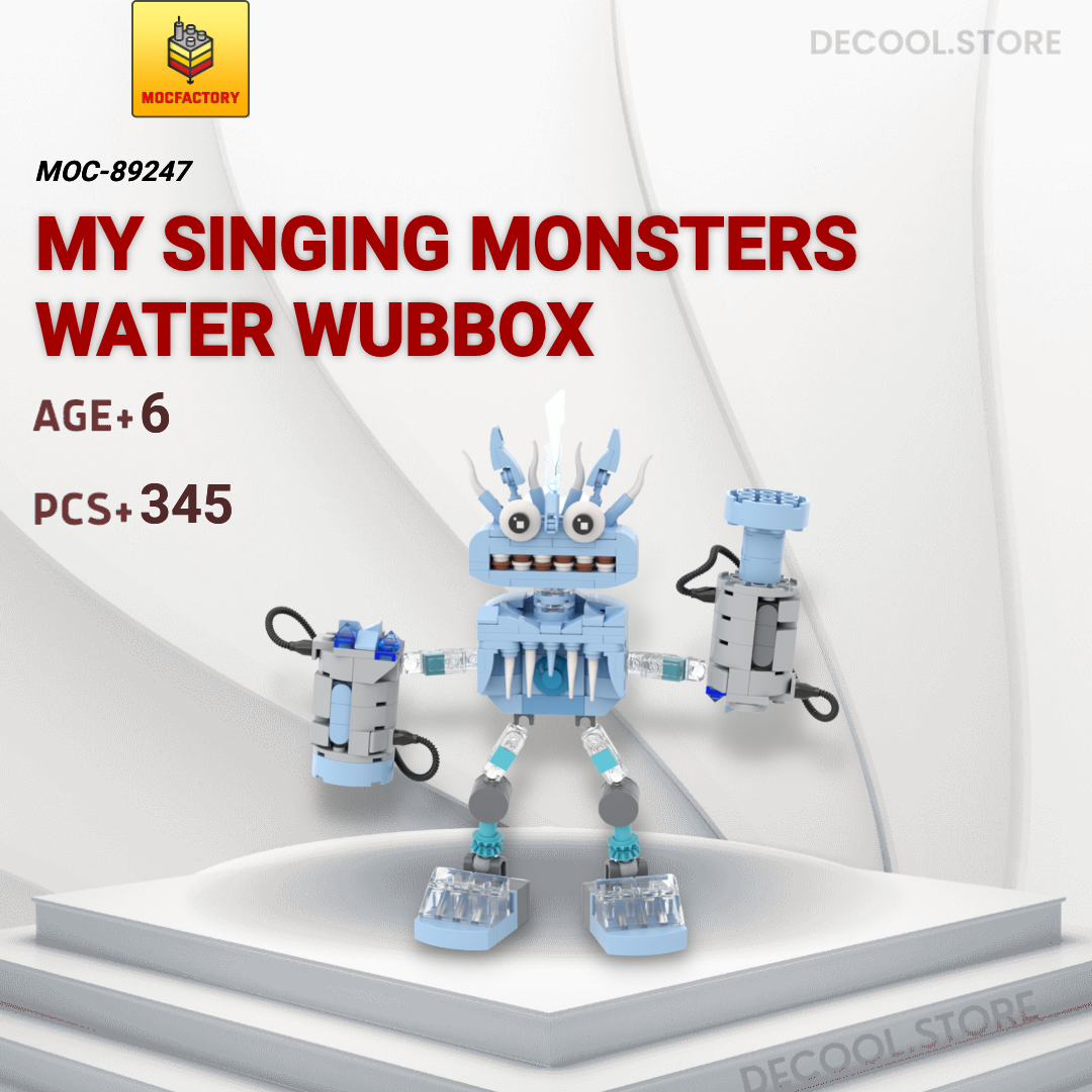 MOC Factory 89247 My Singing Monsters Water Wubbox with 345 Pieces