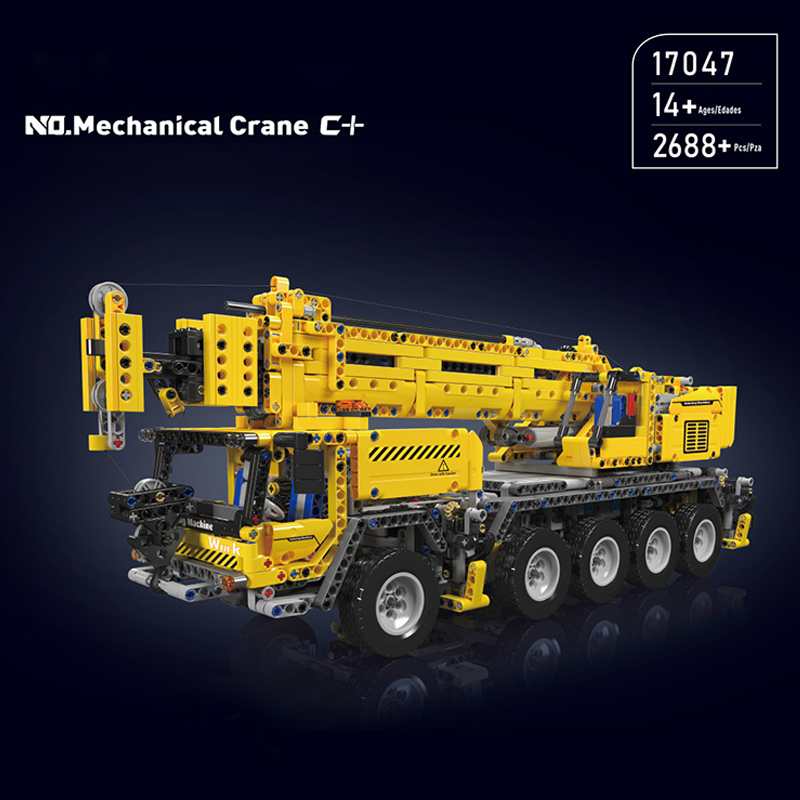 Mould King 17047 Mechanical Crane C With Motor 1 - DECOOL