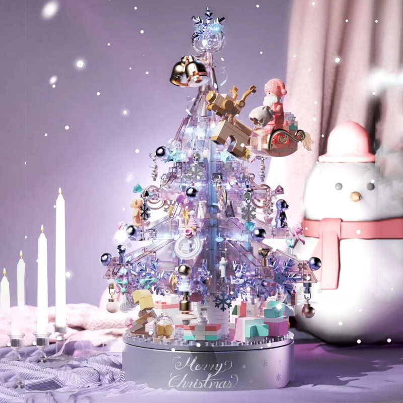 MANGE 9188 Crystal Christmas Tree Music Box 1 - DECOOL