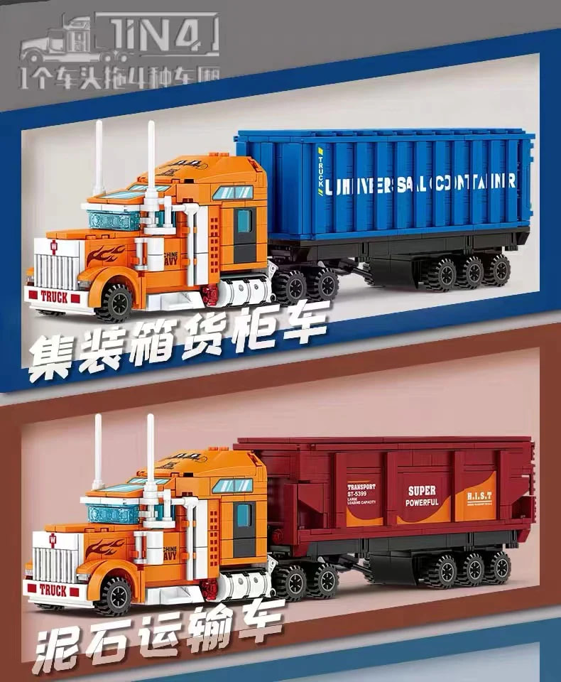 KAZI 98272 Multi Purpose Container Truck 2 - DECOOL