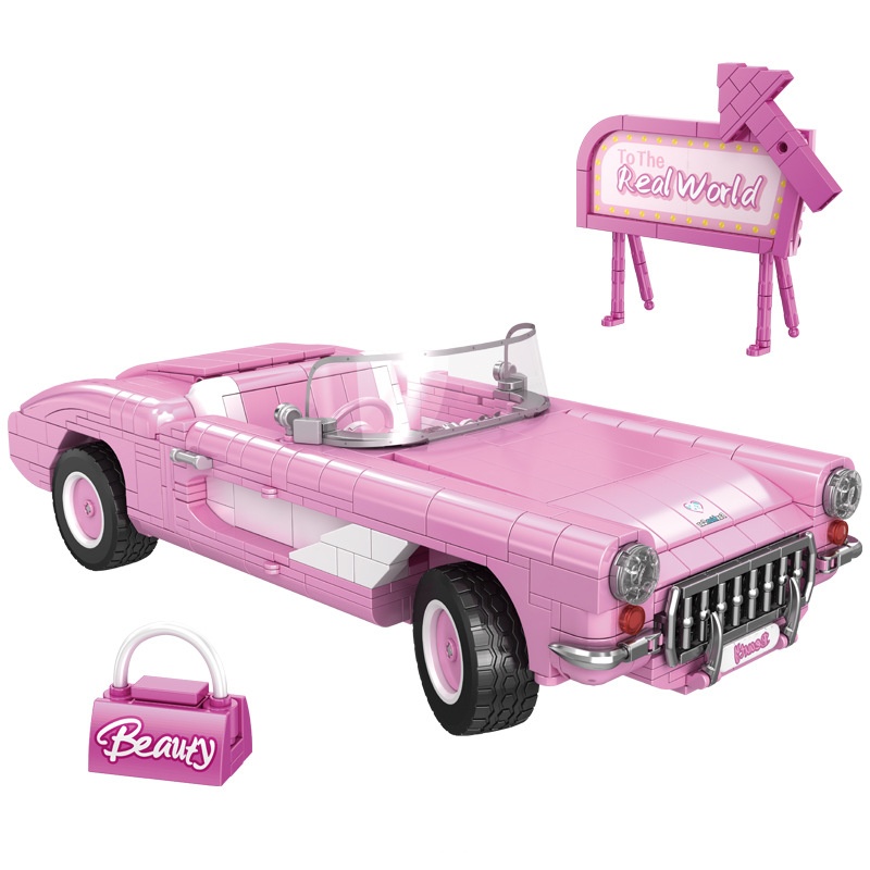 WGC 66035 Chevy Barbie Car 2 - DECOOL