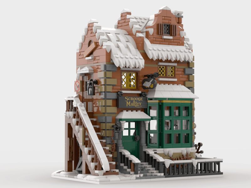 letbricksmoc-228435-winter-villa.png letbricksmoc 228435 winter villa - DECOOL